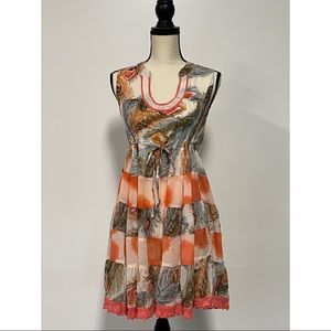 Chaudry KC Feather Print Coverup Size M